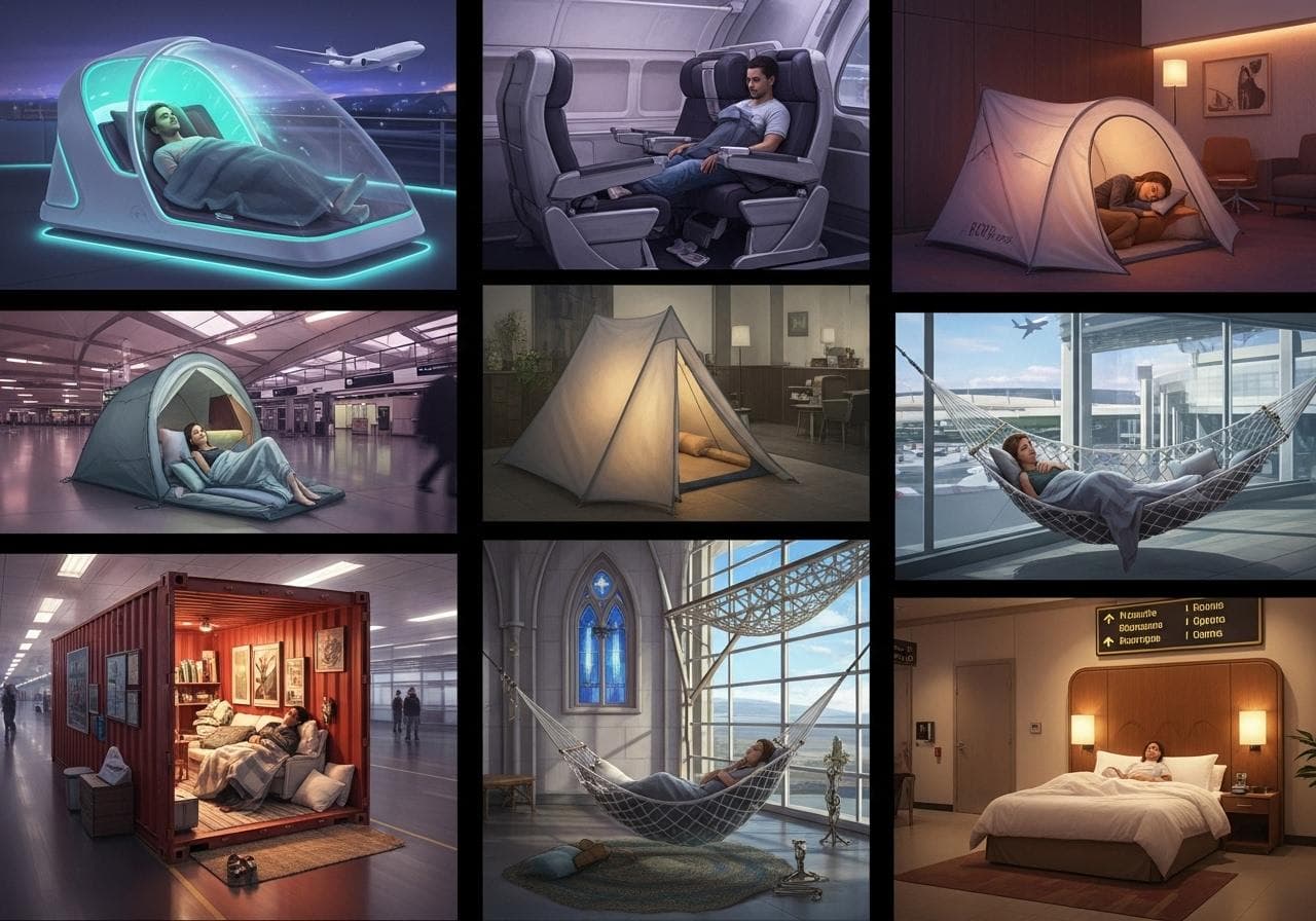 7 Most Unique Airport Sleeping Spots