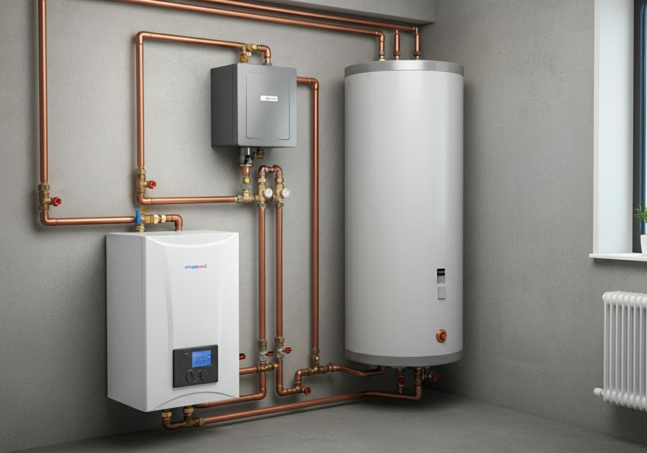 Combination Of Boiler Water Heaters
